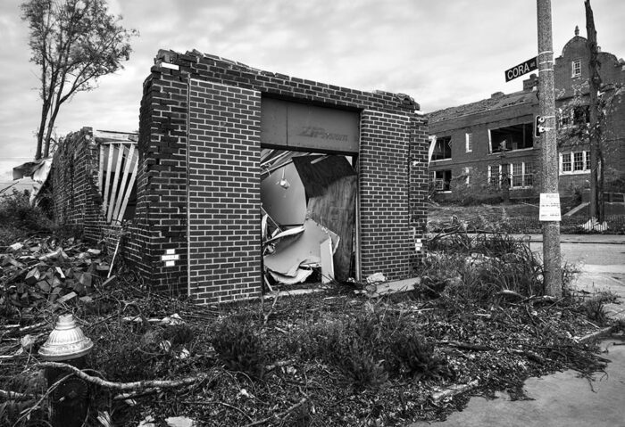 Demolished Business, Cote Brilliante School, North St. Louis, 2025