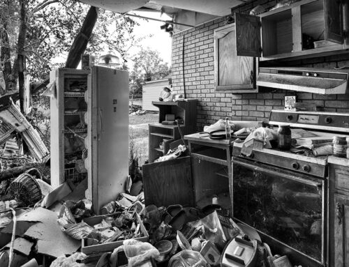 Kitchen, Tornado Damaged Home, North St. Louis, 2025